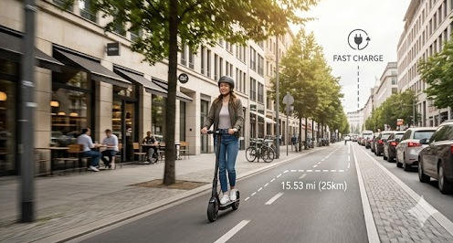 Electric Scooter Folded and Portable